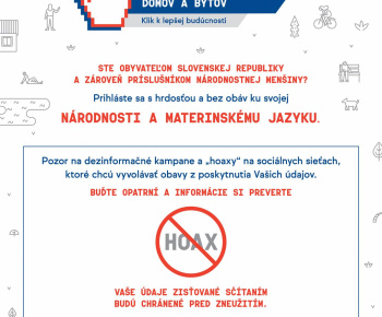 Úradná tabuľa / Elektronické sčítanie obyvateľov - foto Úradná tabuľa / Elektronické sčítanie obyvateľov - foto