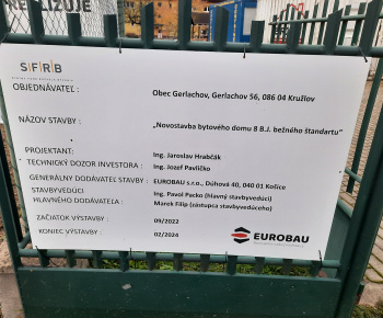Začiatok výstavby bytového domu