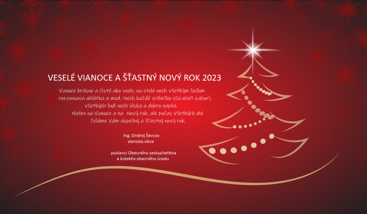 Veselé Vianoce a šťastný nový rok 2023