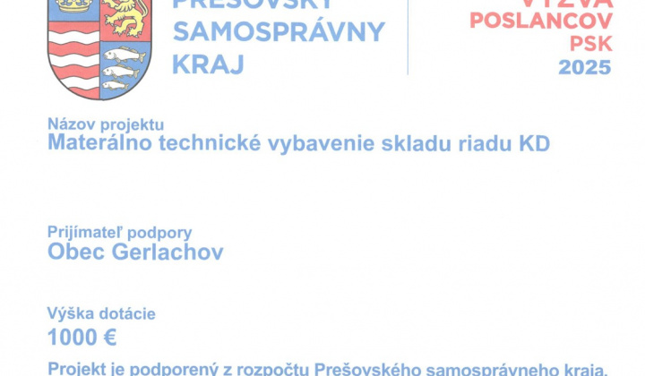 PSK - Materiálno-technické vybavenie kultúrneho domu