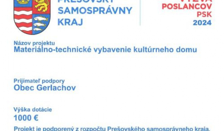 Fotka - PSK - Materiálno-technické vybavenie kultúrneho domu